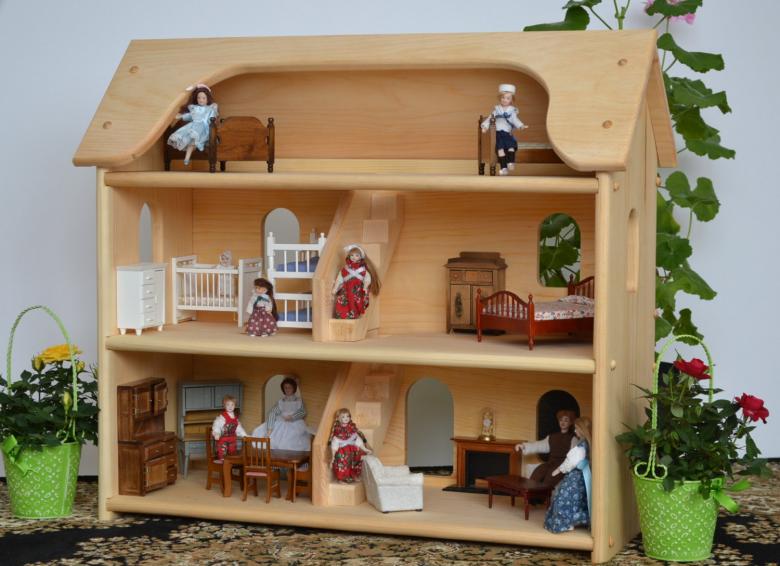 Кукольный домик своими руками — из картона, фанеры и коробки: мастер-класс с фото, чертежами и размерами