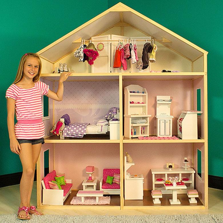 Кукольный домик своими руками — из картона, фанеры и коробки: мастер-класс с фото, чертежами и размерами