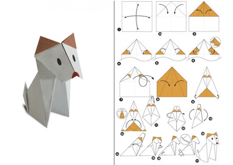origami sobaka 5